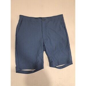 Mens Golf Shorts Pebble Beach Blue Stripes Stretch Size 36 Athleisure Preppy